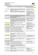Prüfungsplan FOS 2025/2026 Terminplanung für die Abschlussprüfung der Fachoberschule 2025/2026