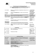Terminplanung für die Abschlussprüfung der Berufsfachschule zum Übergang in Ausbildung 2023/2024 - Stufe II